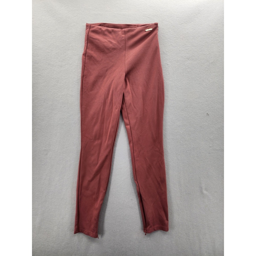 Fabletics Mauve High Waisted Side Zip Ponte Leggings XS Ankle Zip PT2251278-2071